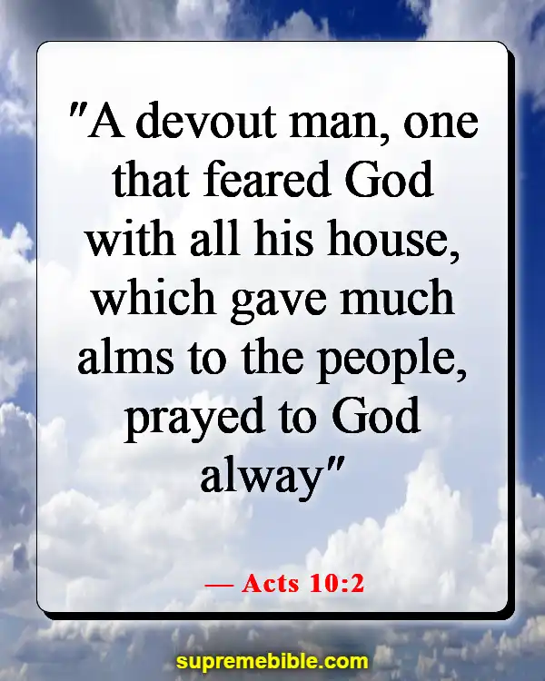 Bible Verse About Praying Together (Acts 10:2)