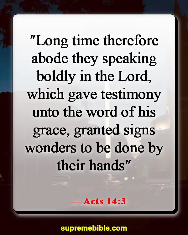 Bible Verses About Sharing Your Testimony (Acts 14:3)