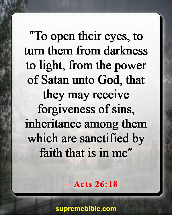 Bible Verse About Saving Lost Souls (Acts 26:18)