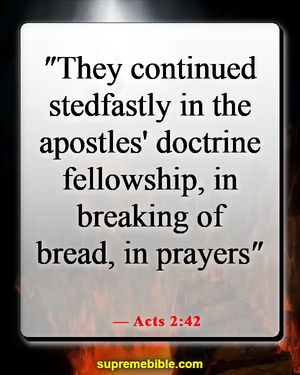 Bible Verse About Praying Together (Acts 2:42)