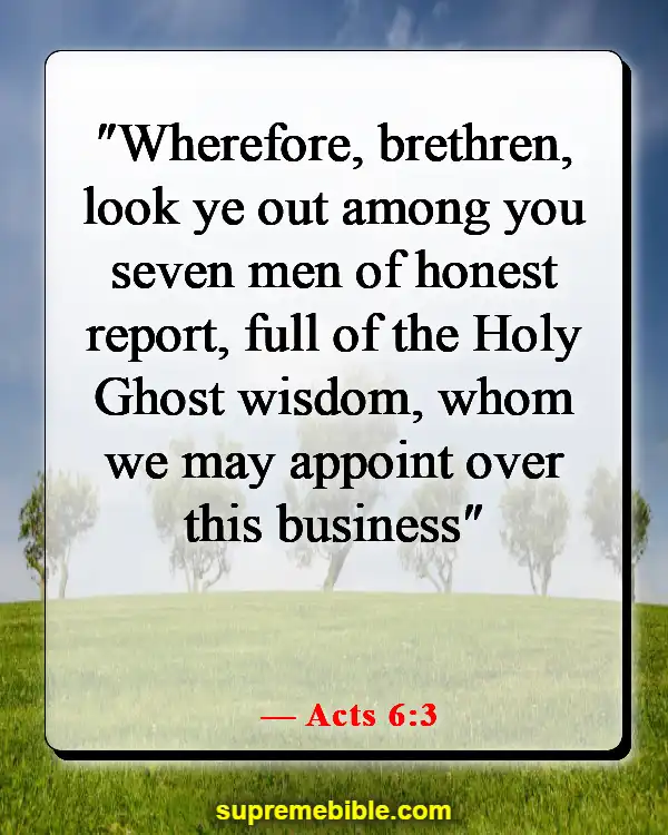 Bible Verses About Serving The Church (Acts 6:3)