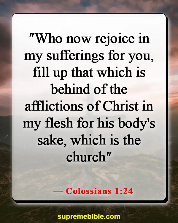 Bible Verses About Losing Your Life For God (Colossians 1:24)