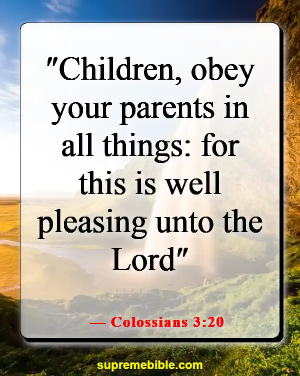 Bible Verses To Pray Over Your Daughter (Colossians 3:20)