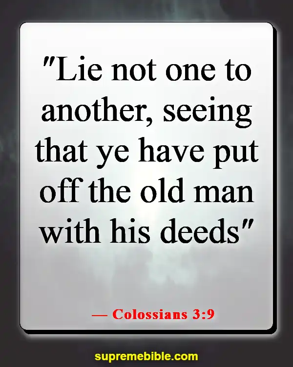 Bible Verses About Liars Going To Hell (Colossians 3:9)