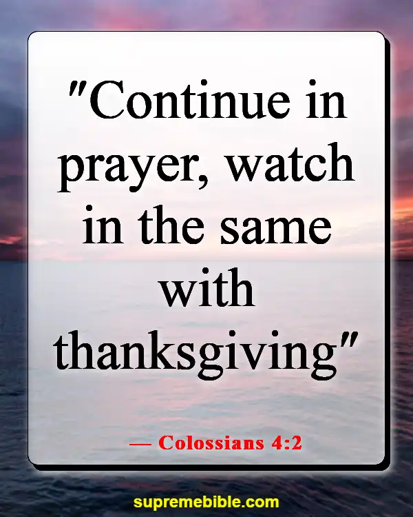 Bible Verse About Praying Together (Colossians 4:2)