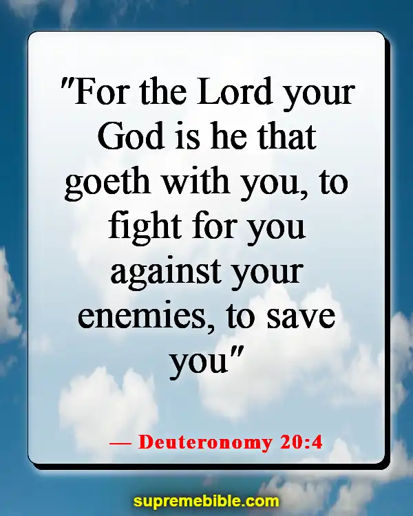 Bible Verses About Victory In Jesus (Deuteronomy 20:4)