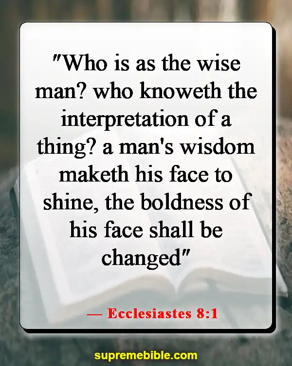 Bible Verses About Solomon’s Wisdom (Ecclesiastes 8:1)