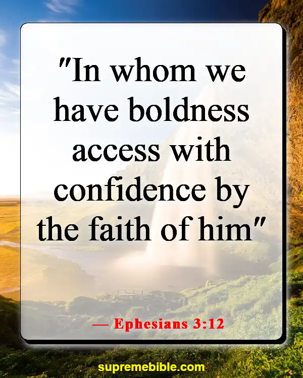 Bible Verse About Praying In Jesus’ Name (Ephesians 3:12)