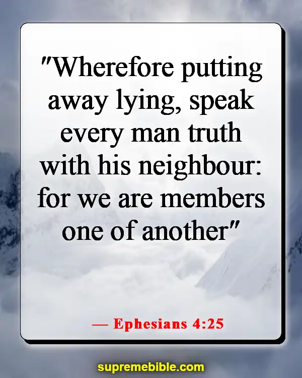Bible Verses About Liars Going To Hell (Ephesians 4:25)