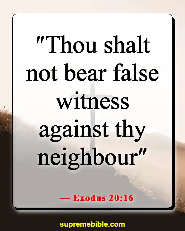 Bible Verses About Liars Going To Hell (Exodus 20:16)