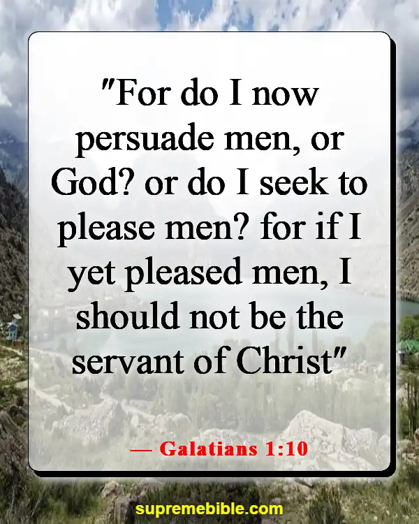 Bible Verses About Being Different (Galatians 1:10)