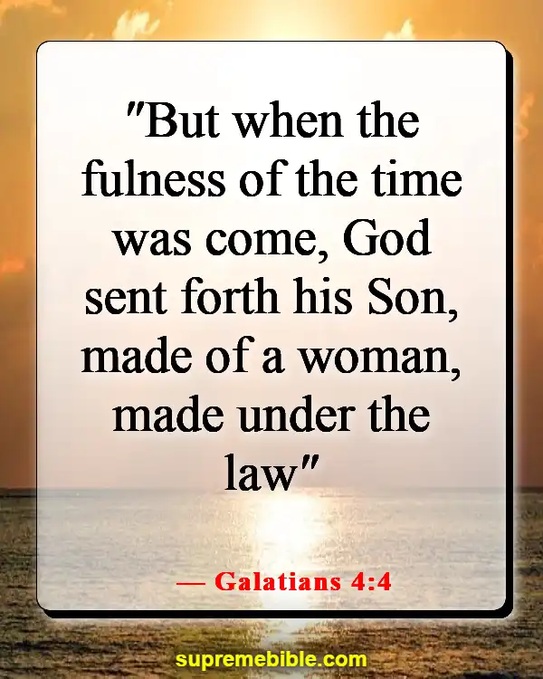 Bible Verses About Jesus Coming Down From Heaven (Galatians 4:4)