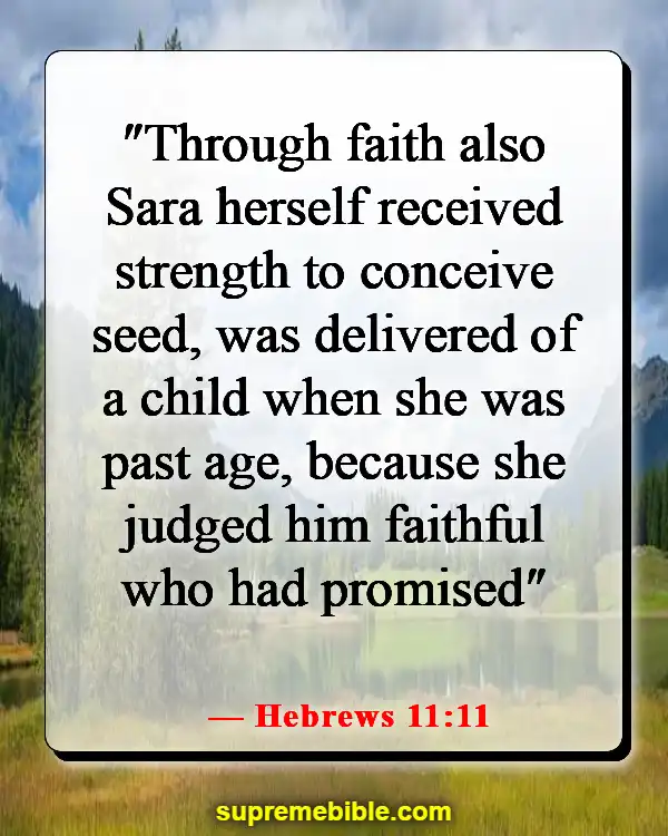 Bible Verse About A Woman Who Fears The Lord (Hebrews 11:11)