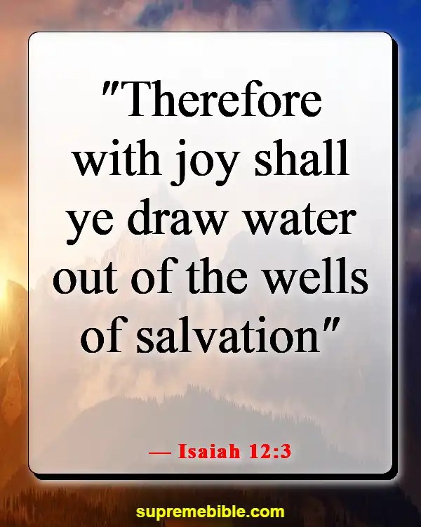 Bible Verses About God Wants Us To Be Happy (Isaiah 12:3)