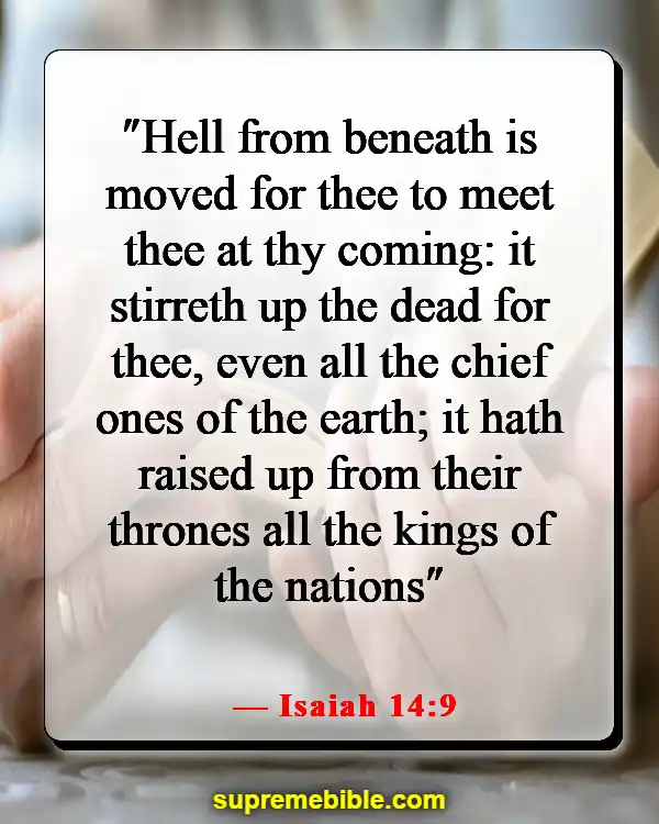 Bible Verses About Heaven And Hell (Isaiah 14:9)