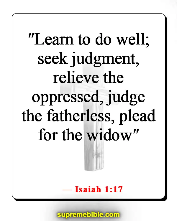 Bible Verse About Fairness And Equality (Isaiah 1:17)