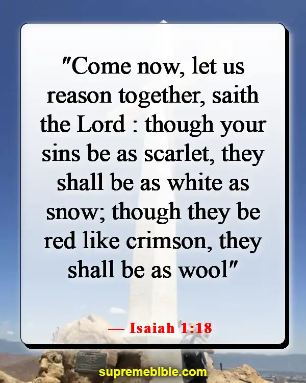 Bible Verse About Only God Can Forgive Sins (Isaiah 1:18)