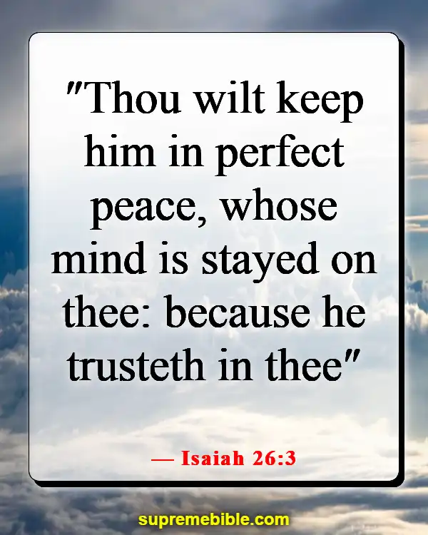 Bible Verses About Guarding Your Thoughts (Isaiah 26:3)