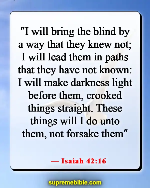 Bible Verses About Being Lost (Isaiah 42:16)