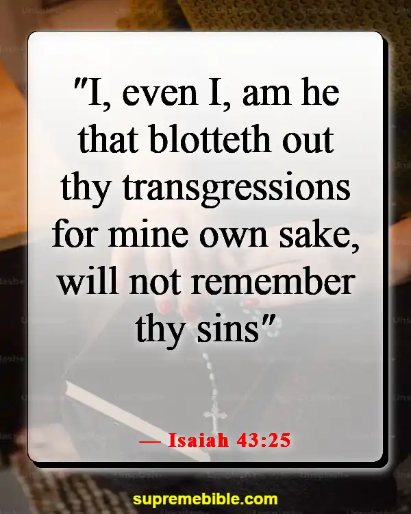 Bible Verse About Only God Can Forgive Sins (Isaiah 43:25)