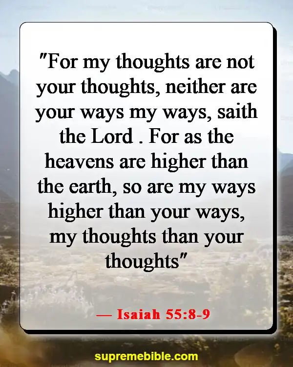 Bible Verses About Guarding Your Thoughts (Isaiah 55:8-9)