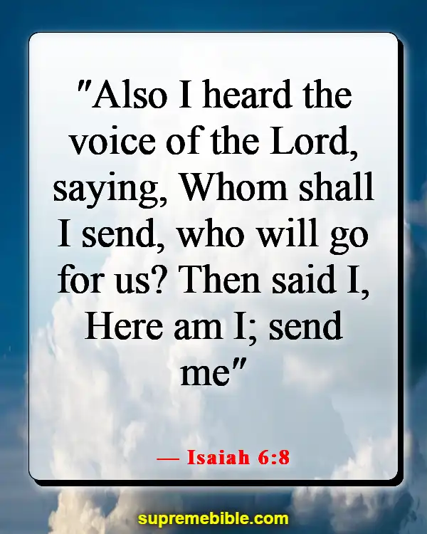 Bible Verses About Serving The Church (Isaiah 6:8)