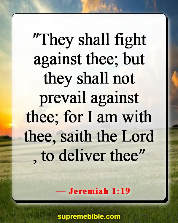 Bible Verses About Haters (Jeremiah 1:19)