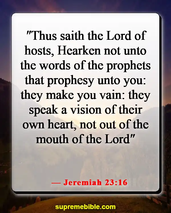 Bible Verses About Devil In Disguise (Jeremiah 23:16)
