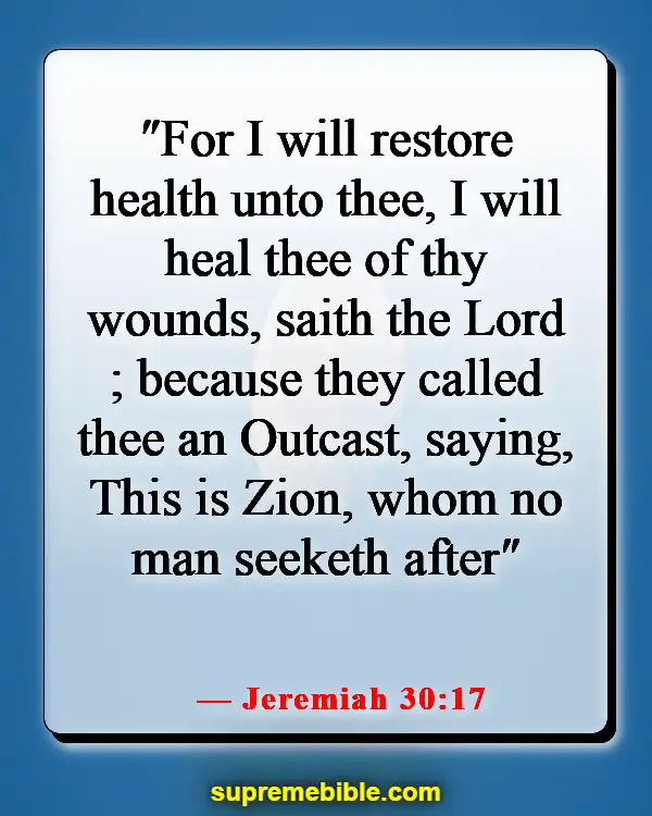 Bible Verse About Fighting Illness (Jeremiah 30:17)