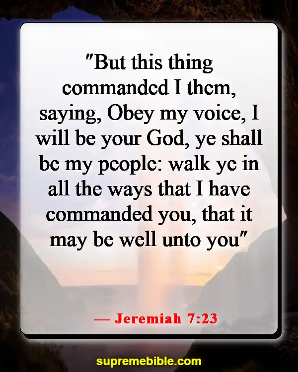 Bible Verses About Walking (Jeremiah 7:23)