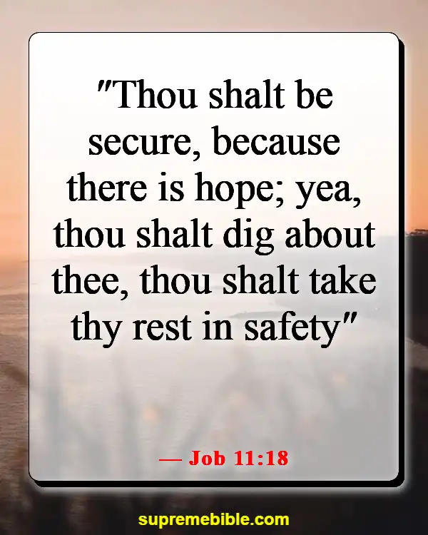 Bible Verses About Lost Hope (Job 11:18)