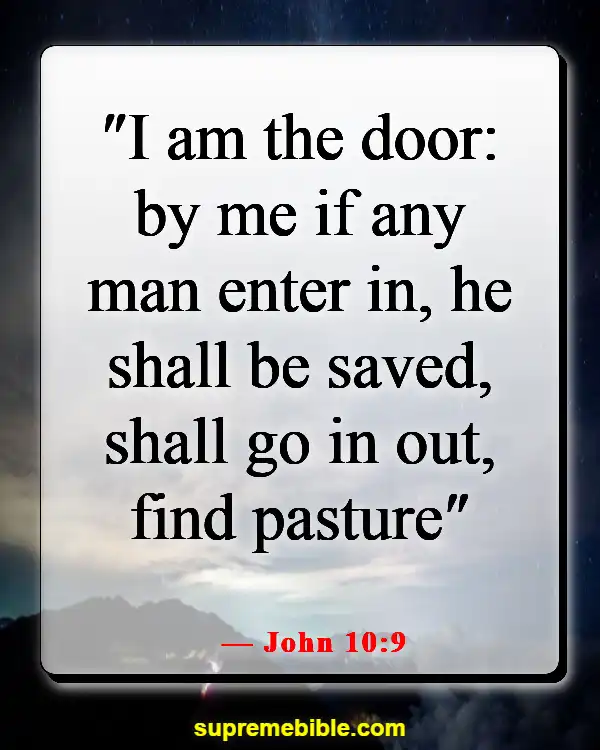 Bible Verses About Entering The Kingdom Of Heaven (John 10:9)