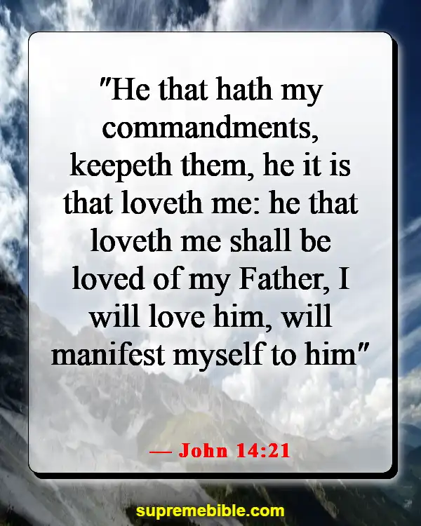 Bible Verses About Falling In Love With Jesus (John 14:21)