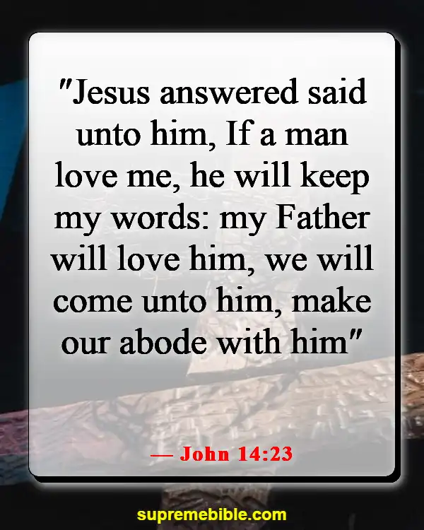 Bible Verses About Falling In Love With Jesus (John 14:23)