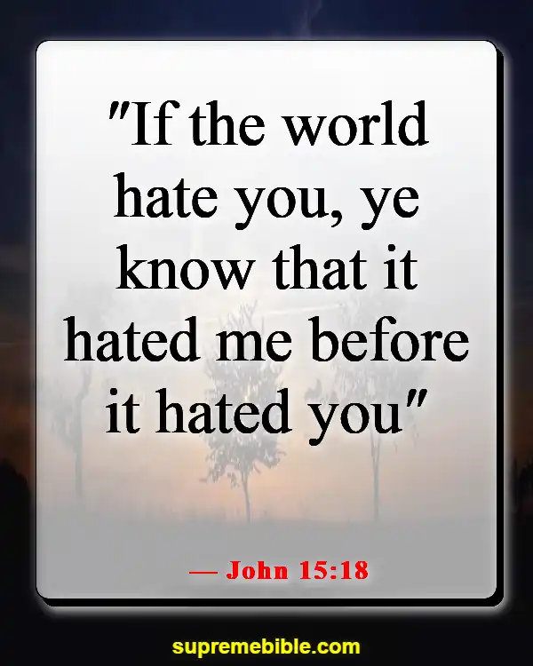 Bible Verses About Haters (John 15:18)