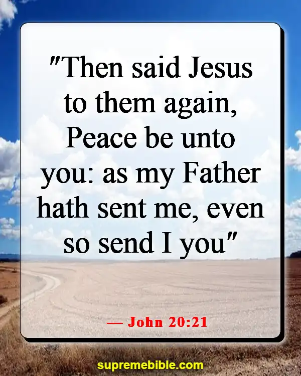Bible Verses About Sharing The Good News (John 20:21)