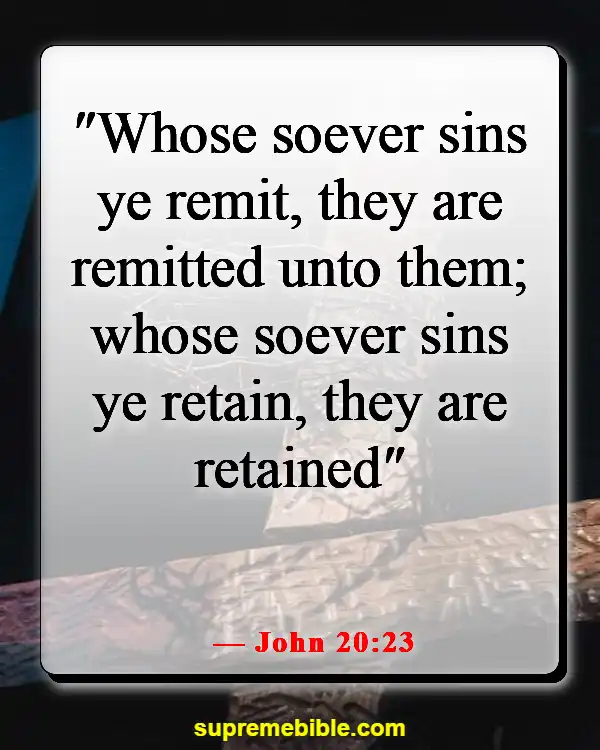 Bible Verse About Only God Can Forgive Sins (John 20:23)