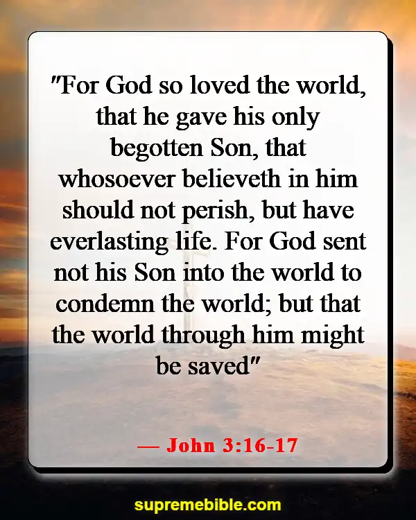Bible Verses About Jesus Coming Down From Heaven (John 3:16-17)