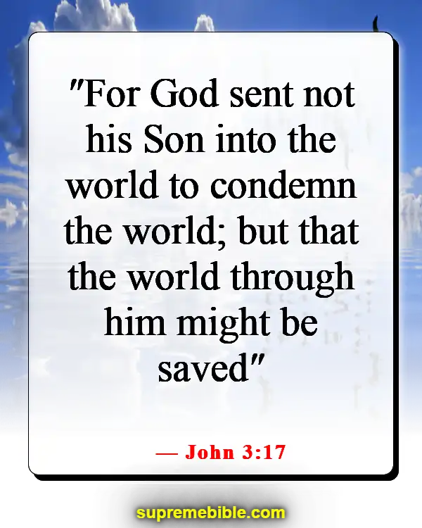 Bible Verse About Saving Lost Souls (John 3:17)