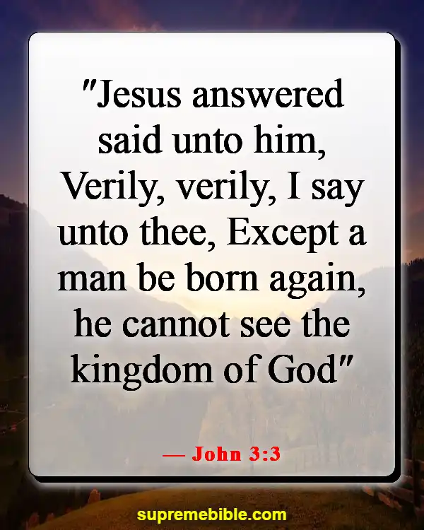 Bible Verses About God's Kingdom On Earth (John 3:3)