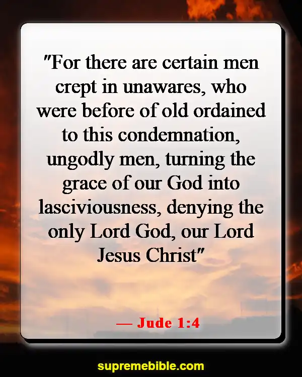 Bible Verses About Denying Truth (Jude 1:4)