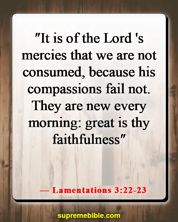 Bible Verses About Lost Hope (Lamentations 3:22-23)