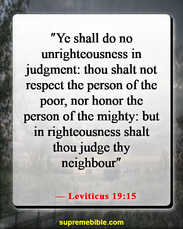 Bible Verse About Fairness And Equality (Leviticus 19:15)