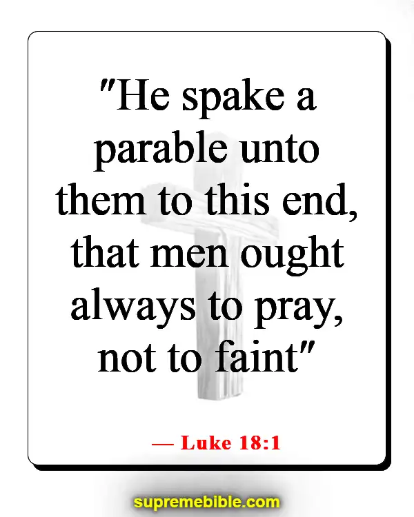 Bible Verse About Praying Together (Luke 18:1)