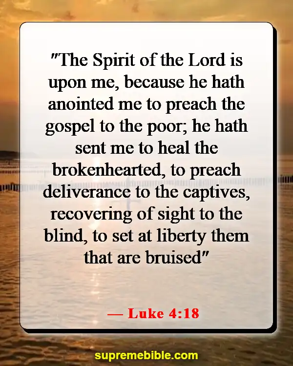 Bible Verses About Sharing The Good News (Luke 4:18)