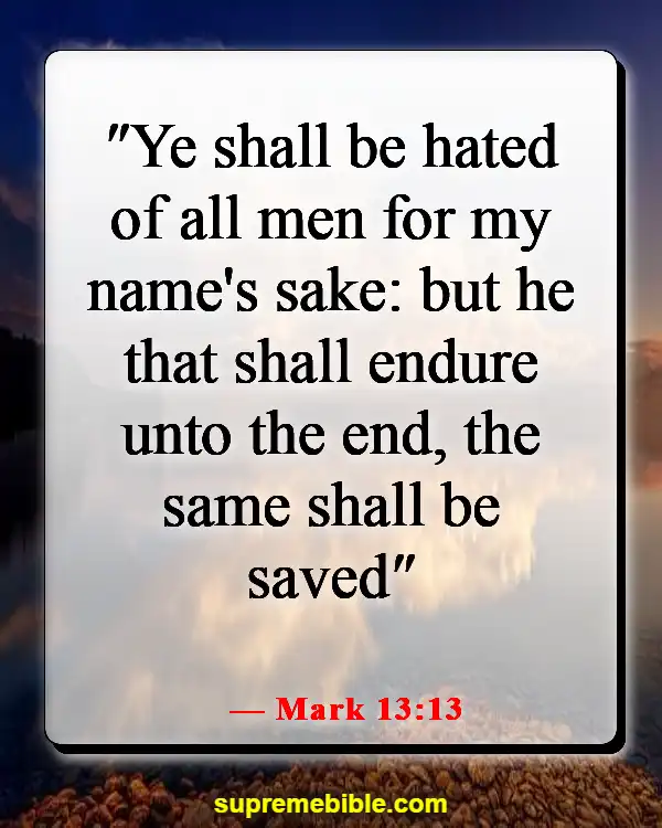 Bible Verses About Losing Your Life For God (Mark 13:13)