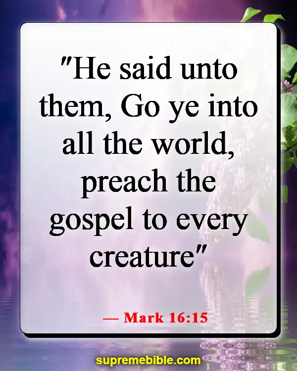 Bible Verse About Saving Lost Souls (Mark 16:15)