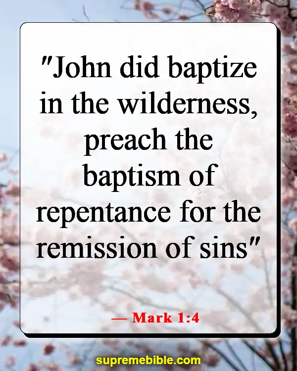 Bible Verse About Only God Can Forgive Sins (Mark 1:4)