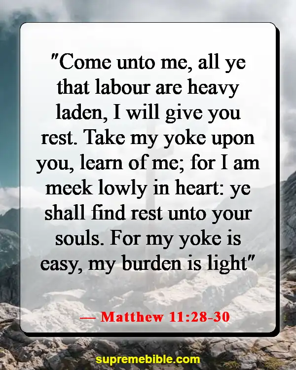 Bible Verse For Healing After Surgery (Matthew 11:28-30)