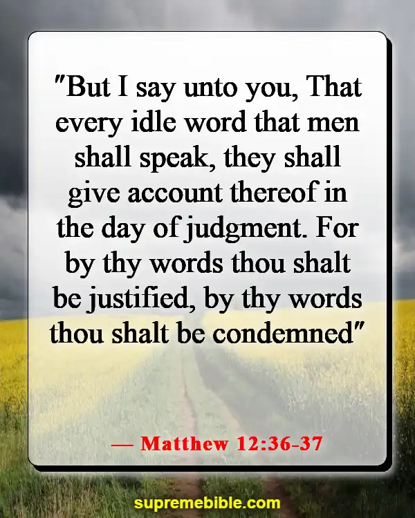 Bible Verses About Hell Being Eternal (Matthew 12:36-37)